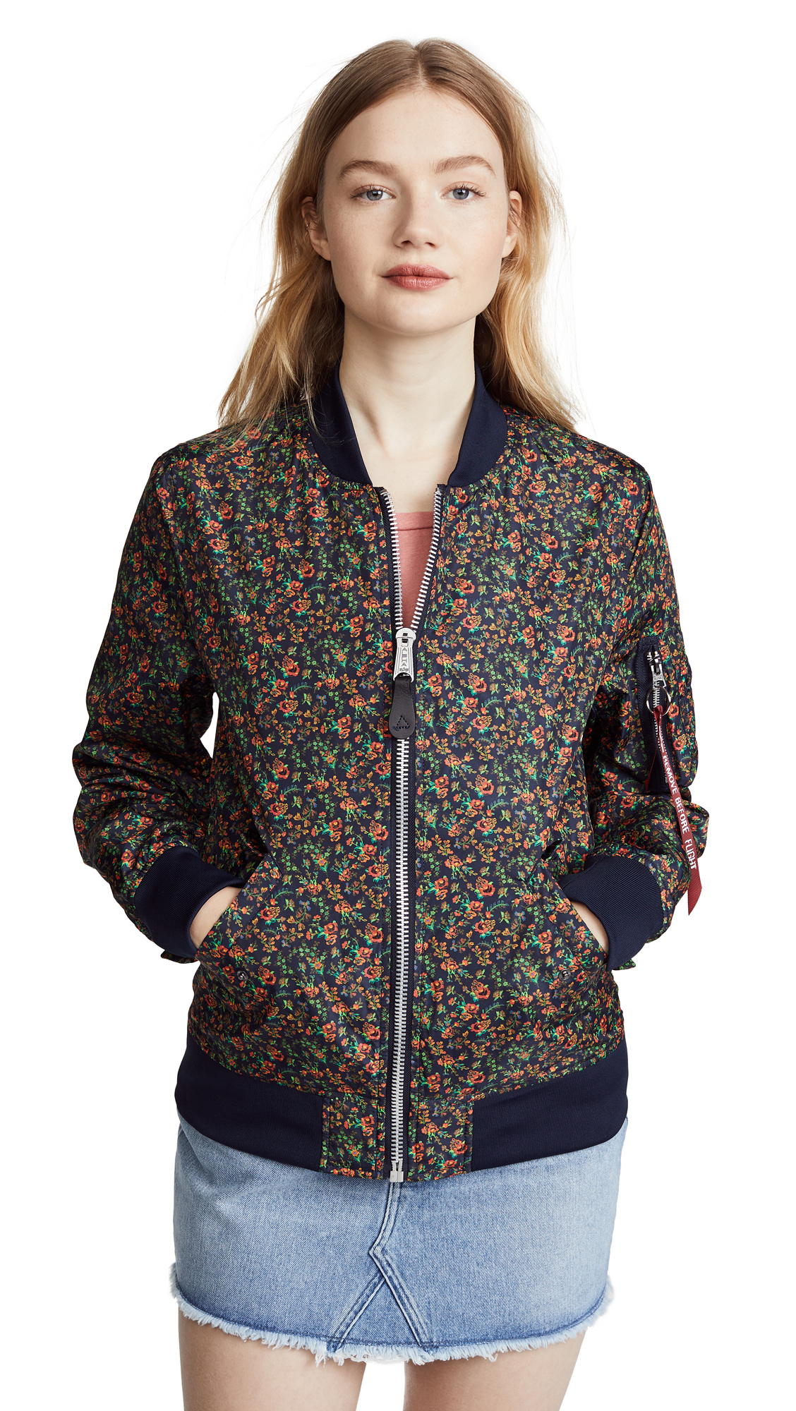Floral Bomber Jacket