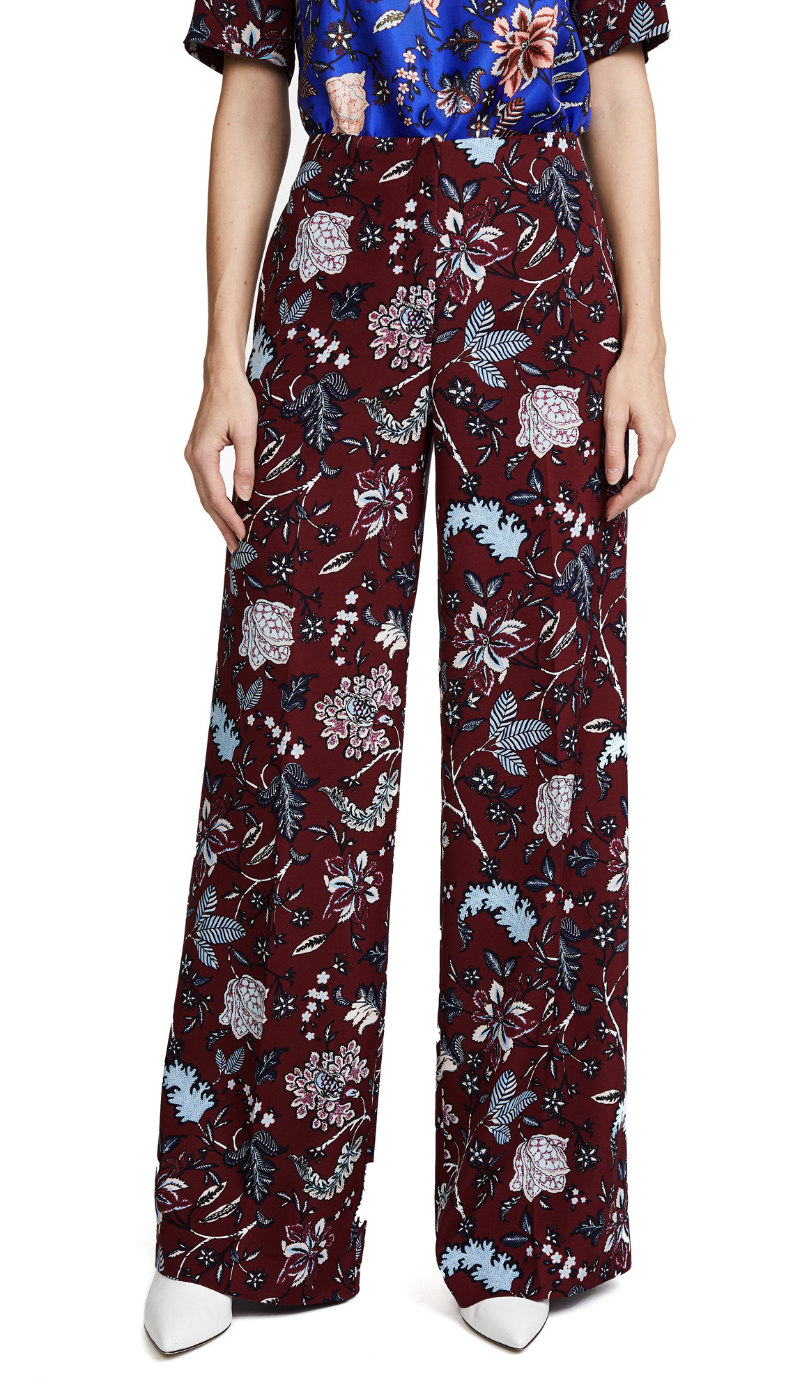 Floral Wide Leg Dress Pants